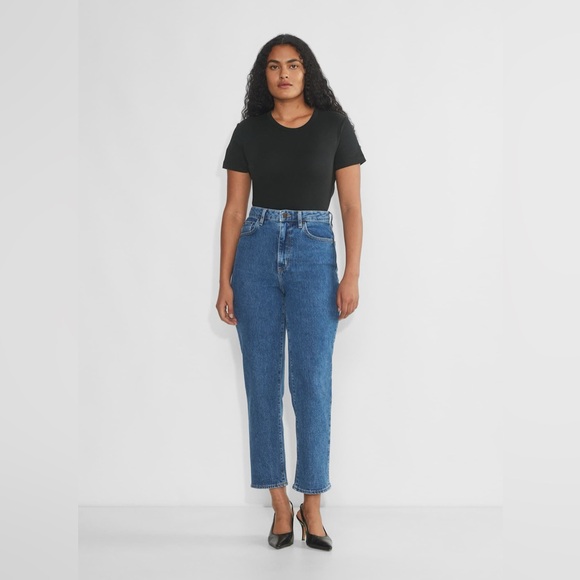 Denim Forum Denim - Denim Forum Rowan Curve-fit Super Hi Straight Ankle Jean